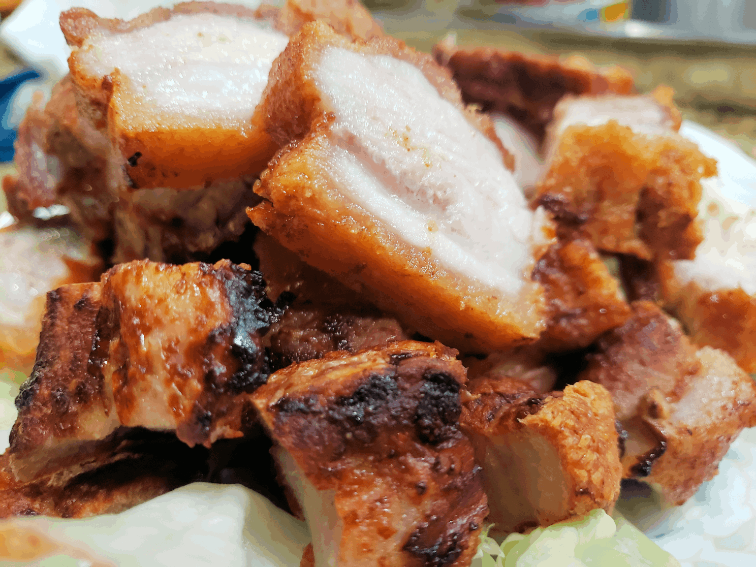 air fried ssamgyeopsal